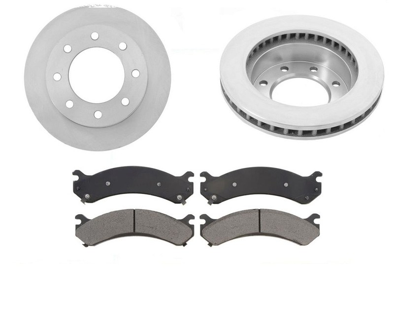 Fits For 2003-2009 H2 Hummer Front Brake Rotors & Heavy Duty Ceramic Brake Pads