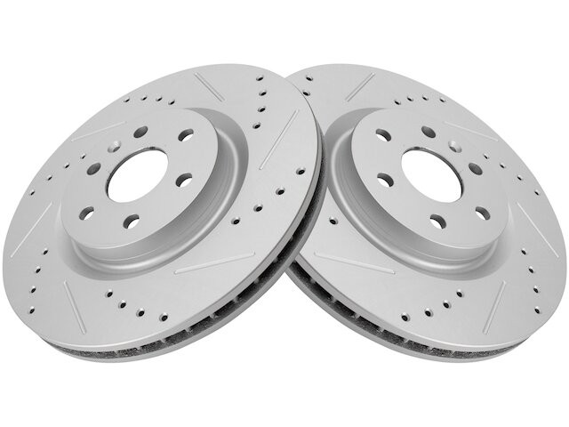 TRQ 78HW62X Front Brake Rotor Set Fits 2010-2016 Cadillac SRX