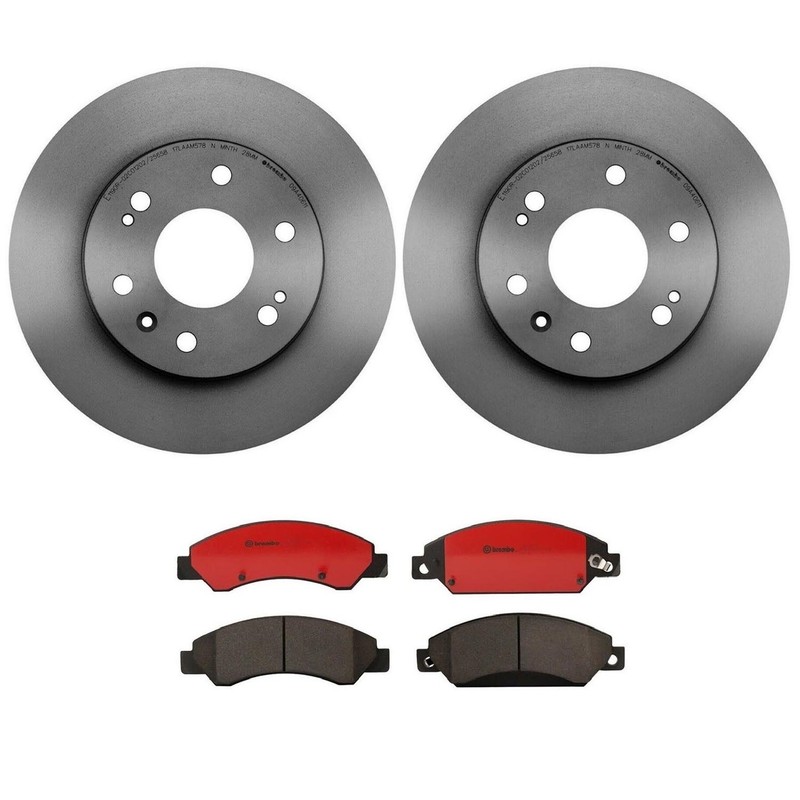 Brembo Front Brake Kit 330mm Disc Rotors Ceramic Pads For Cadillac Chevrolet GMC