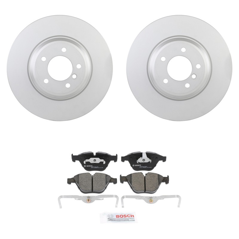Bosch Front 348mm Rotors Quietcast Ceramic Disc Brake Pad Kit For E92 325xi 2008
