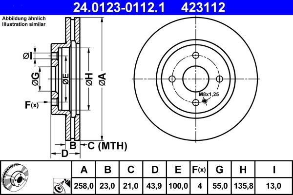 Brand New Brake Disc For Mazda 2 07-15 DF71-33-251