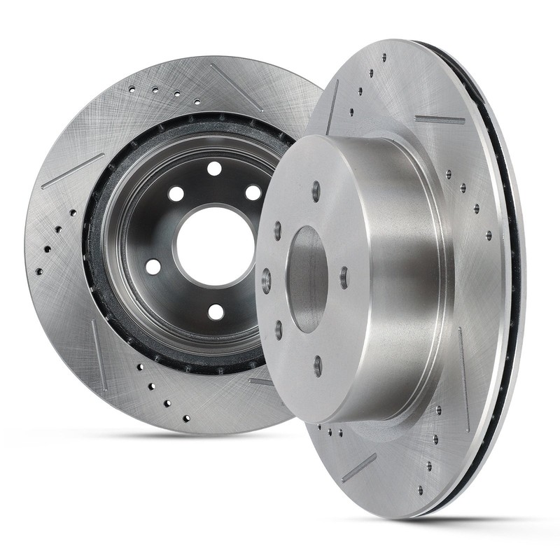 Rear Brake Rotors Fits Infiniti Qx50 14-2017 Fits Nissan 350Z 06-2009 Slot Drill
