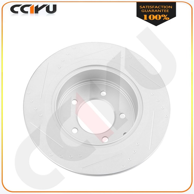 Brake Discs Rotors Ceramic Pads For 07-10 Chrysler Sebring Front Rear Drill Slot gallery