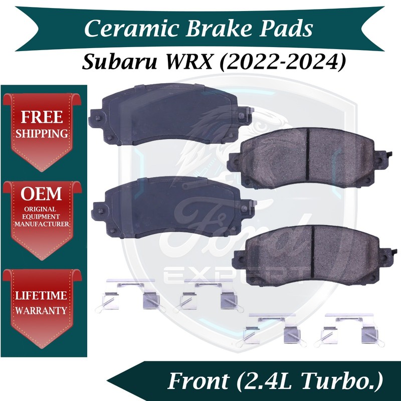 New OE Front Ceramic Brake Pads Kit For 2022-2024 Subaru WRX 9 Yr Warranty