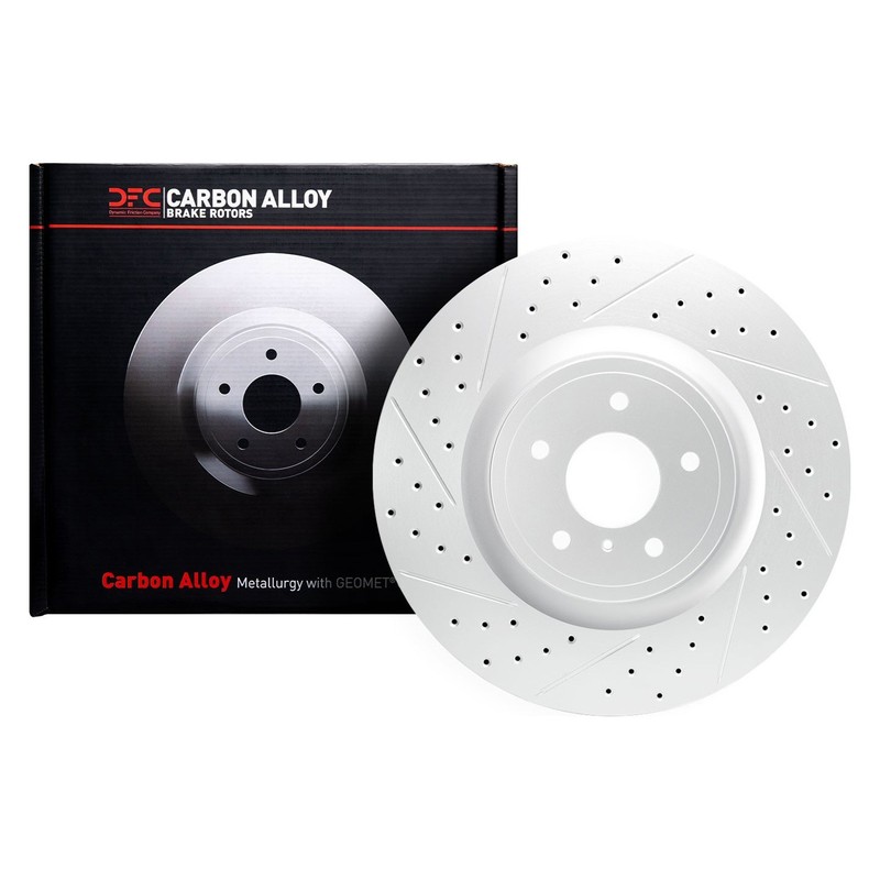 For Chevy Corvette 84-87 Brake Rotor DFC Premium Drilled & Slotted Front Driver