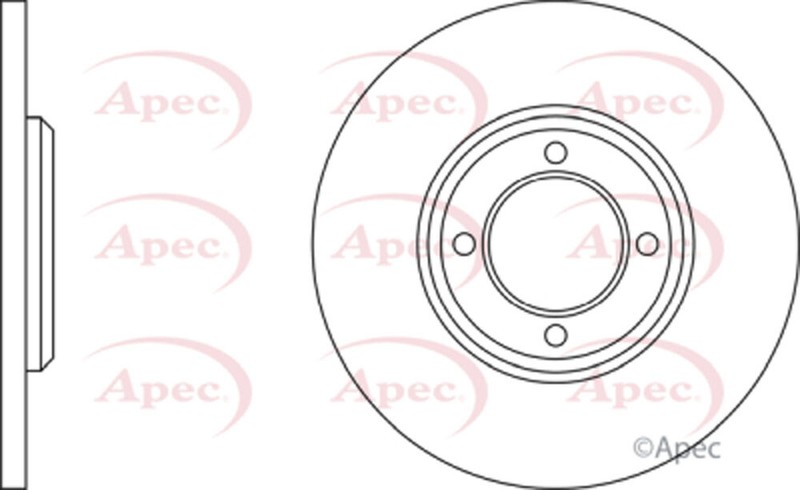 Fits Ford Capri 1980-1987 Escort 1970-1980 1.6 2.0 Apec Front Brake Disc gallery