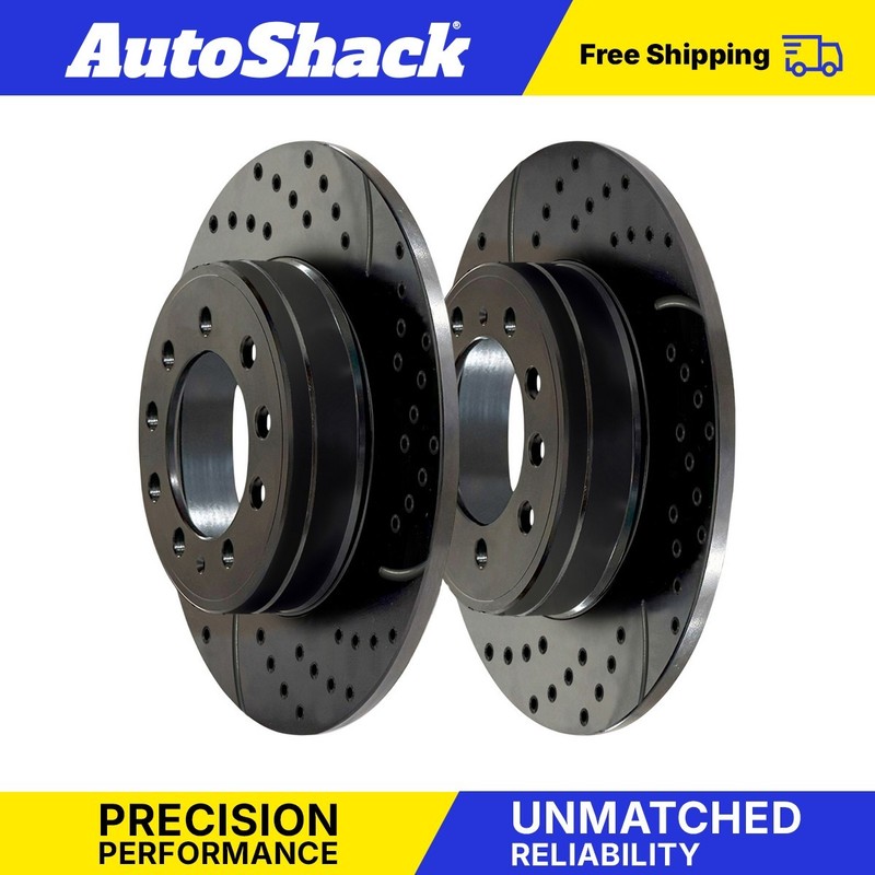 Rear Drilled Disc Brake Rotors for VW Tiguan Jetta Arteon Golf R Audi Q3