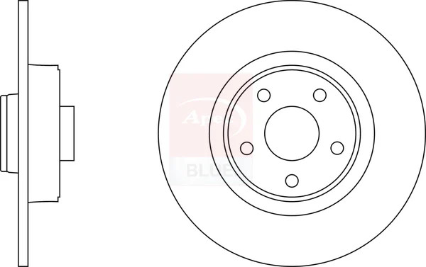 2x Brake Discs Pair Solid fits RENAULT VEL SATIS BJ0, BJ0K 2.0 Rear 2002 on Set
