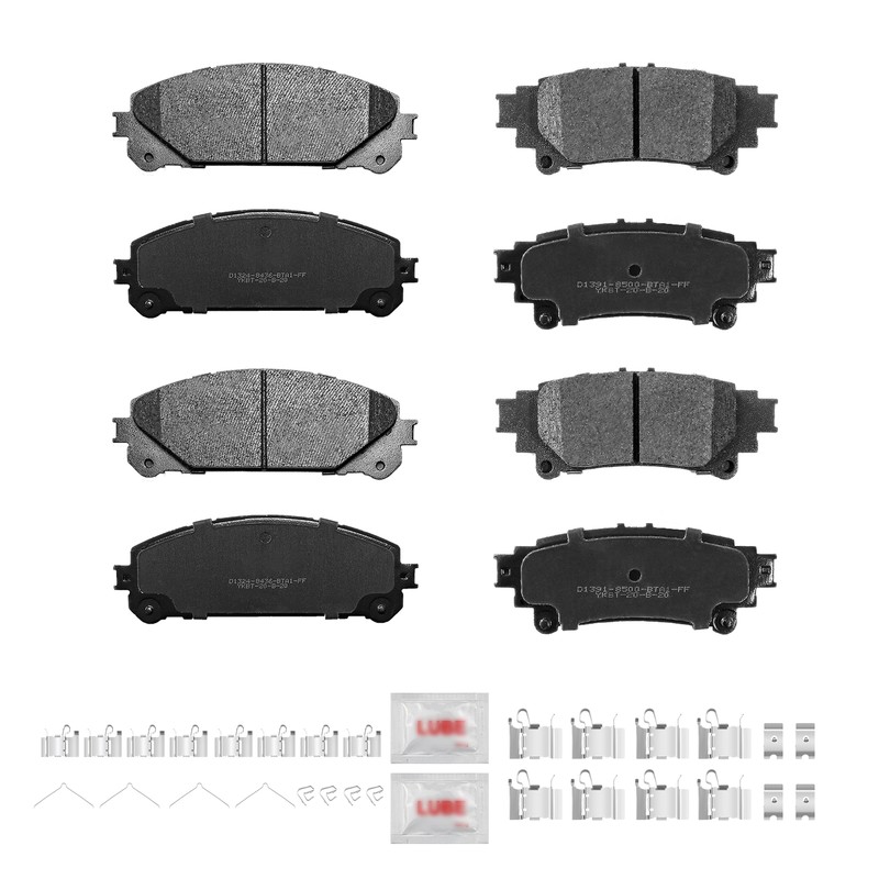 Front Rear Drilled Rotors + Brake Pads for Toyota Sienna Highlander RX350 RX450h gallery