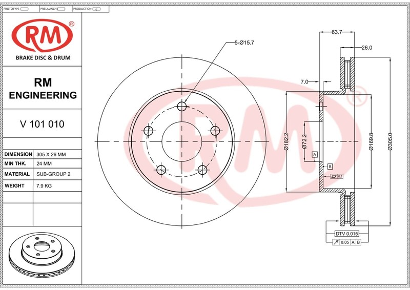 Rear Brake Rotor/Disc Fit For JEEP GRAND CHEROKEE gallery