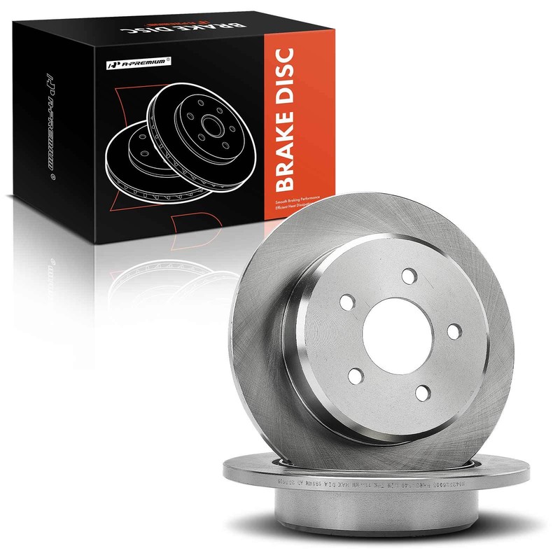A-Premium Rear Disc Brake Rotors for Ford Crown Victoria 92-95 Lincoln Town Car gallery