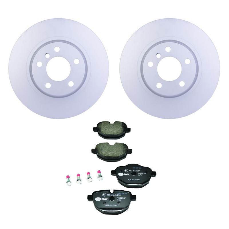 Hella Rear Rotors Low-Met Disc Brake Pad Kit For F25 X3 F26 X4 sDrive28 35