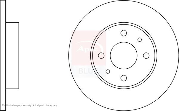 2x APEC Front Brake Discs For FIAT PANDA (169_) 1.1 (169.AXA1A) 2003- SDK6092 gallery