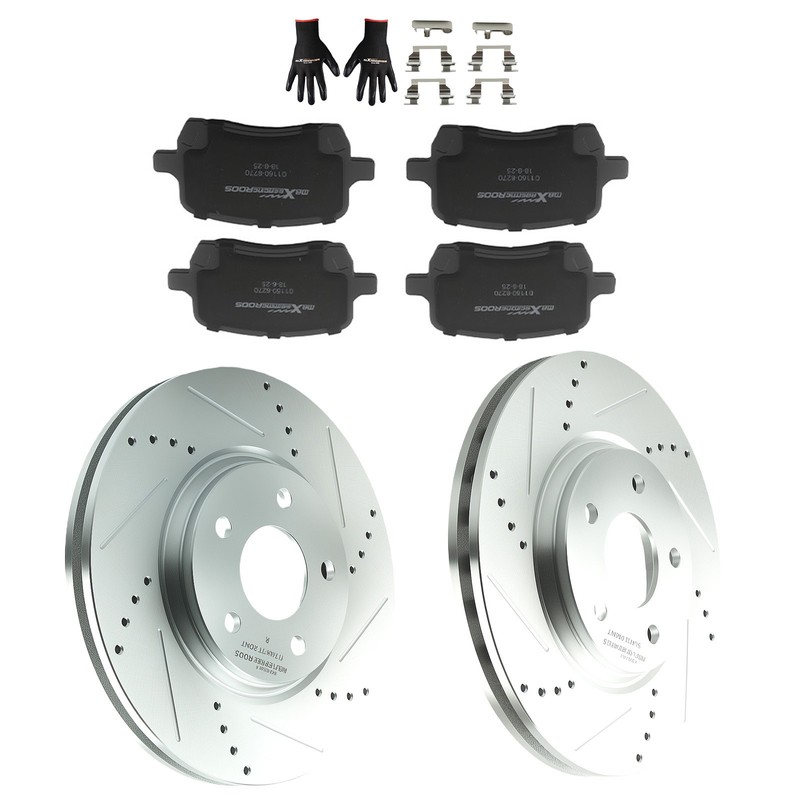 296mm Front Brake Rotors+Pads Set for Chevy Malibu /Pontiac G6 /Saturn Aura gallery