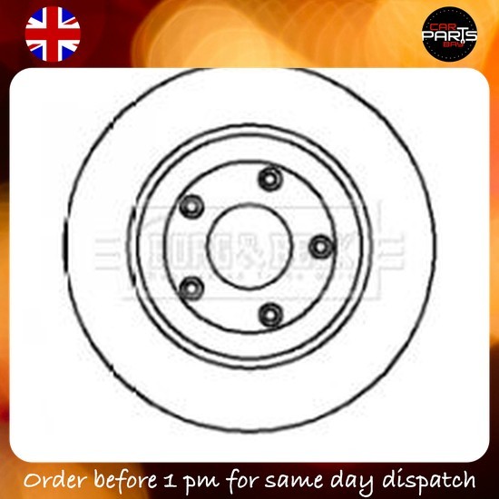BRAKE FOR LINCOLN LS 4 4.0 V8 32V 3.9 DISCS PAIR REAR BORG & BECK