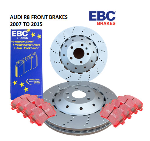 Audi R8 2007-2015 EBC Red Stuff Front Brake Pads & Discs 420615301B 420615301D