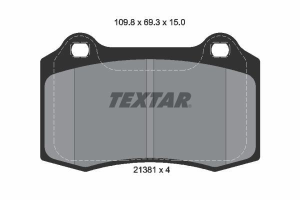 TEXTAR Brake Discs & Pads Front & Rear Braking Service Set Fits Peugeot 208 gallery
