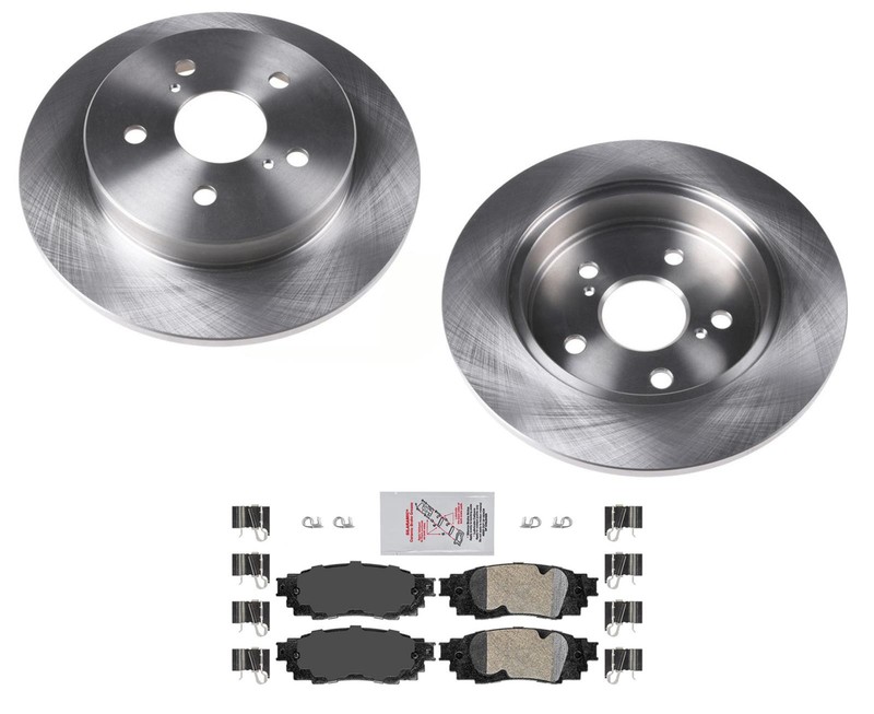 Rear Disc Brake Rotors Ceramic Brake Pads for 2019-2022 Lexus ES300h ES350
