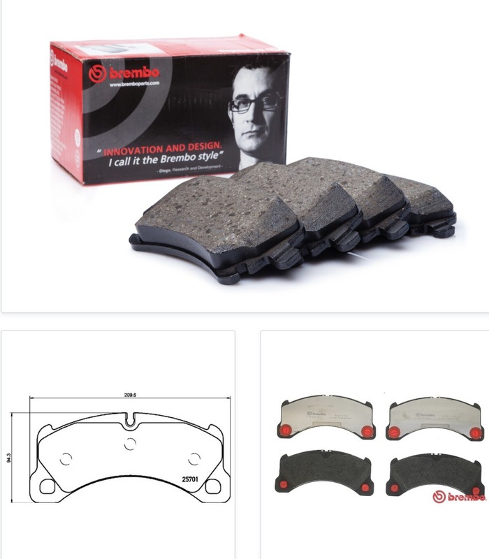 Brembo For Porsche Macan 2015-2018 Panamera 2017+ Front Brake Pads for 18” Rotor
