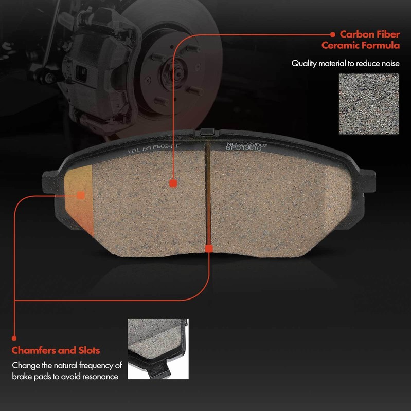 6x Front Side Disc Brake Rotors & Ceramic Brake Pads for Hyundai Veracruz 07-12 gallery