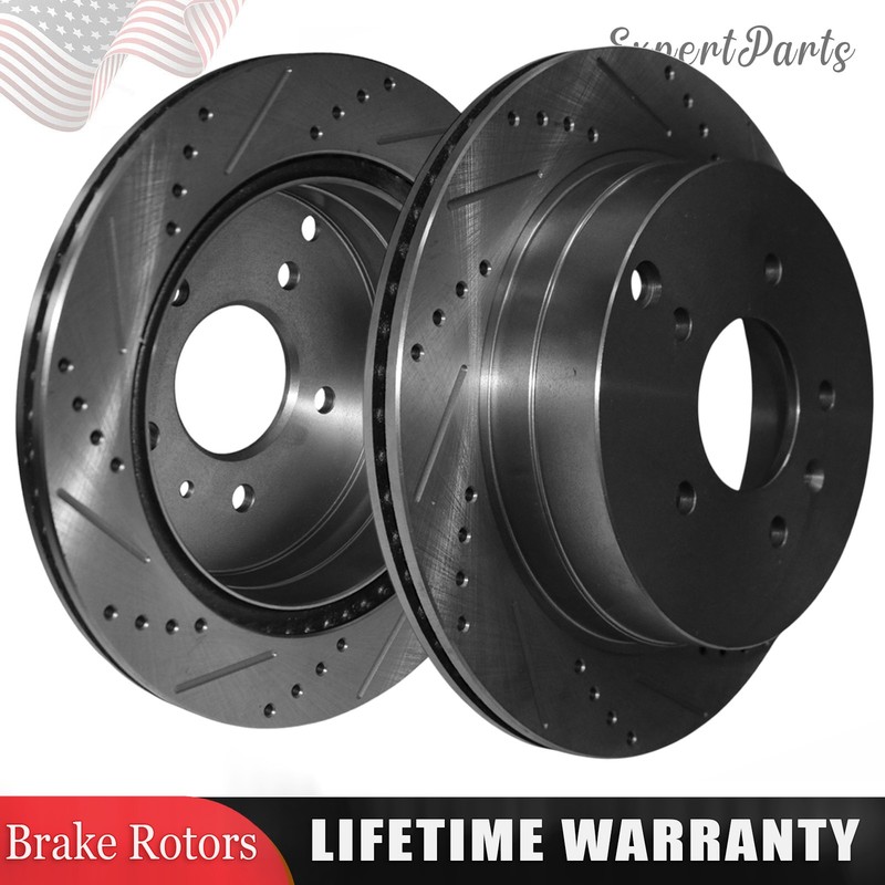 303mm Rear Drilled Brake Rotors for Saturn Vue Chevy Equinox Suzuki XL-7 Torrent