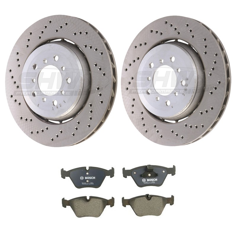 SHW Performance Front Disc Brake Rotor Kit For BMW