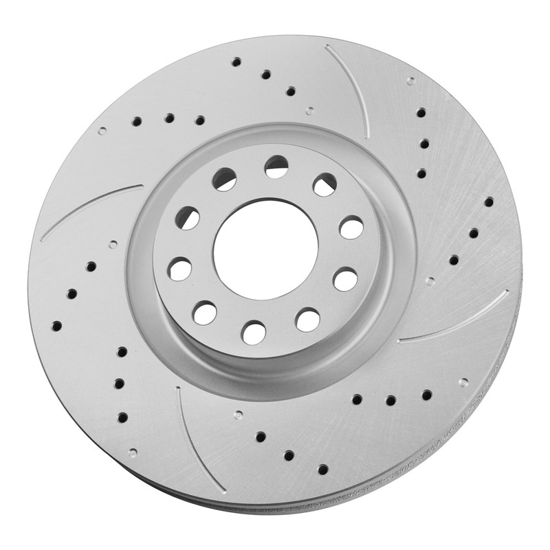 Front Drilled Rotors + Ceramic Brake Pads for 2007-2012 Nissan Sentra Versa Cube gallery