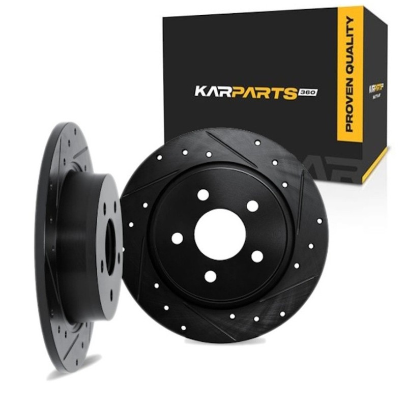 For Acura TL 2004-2008 Rotor Set | Cast Iron | Drilled And Slotted | Vented