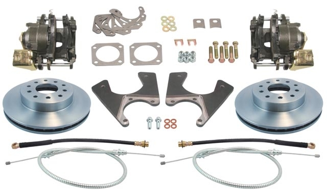 Staggered GM 10 /12 Bolt Rear End Disc Brake Conversion Kit Standard Rotors