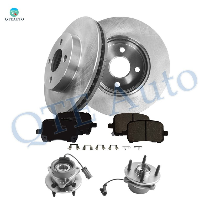 8P Front 256.05mm Brake Disc Rotors-Brake Pad-Wheel Hub For 2004-2007 Saturn ION