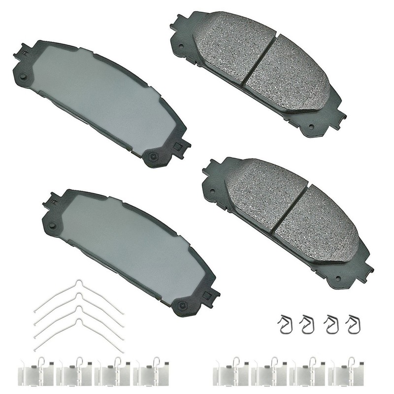 Akebono OEM Front & Rear Brake Pads Kit For 2010-2015 Lexus RX450H 9 Yr Warranty