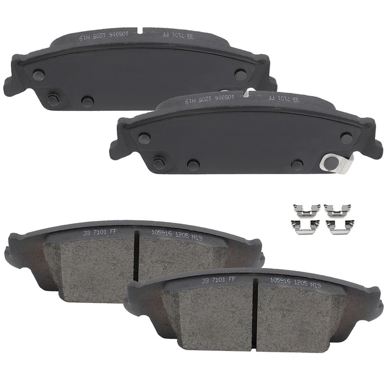 Rear Brake Rotor Ceramic Pads for Chevy GMC Silverado Sierra 1500 Tahoe Yukon XL gallery