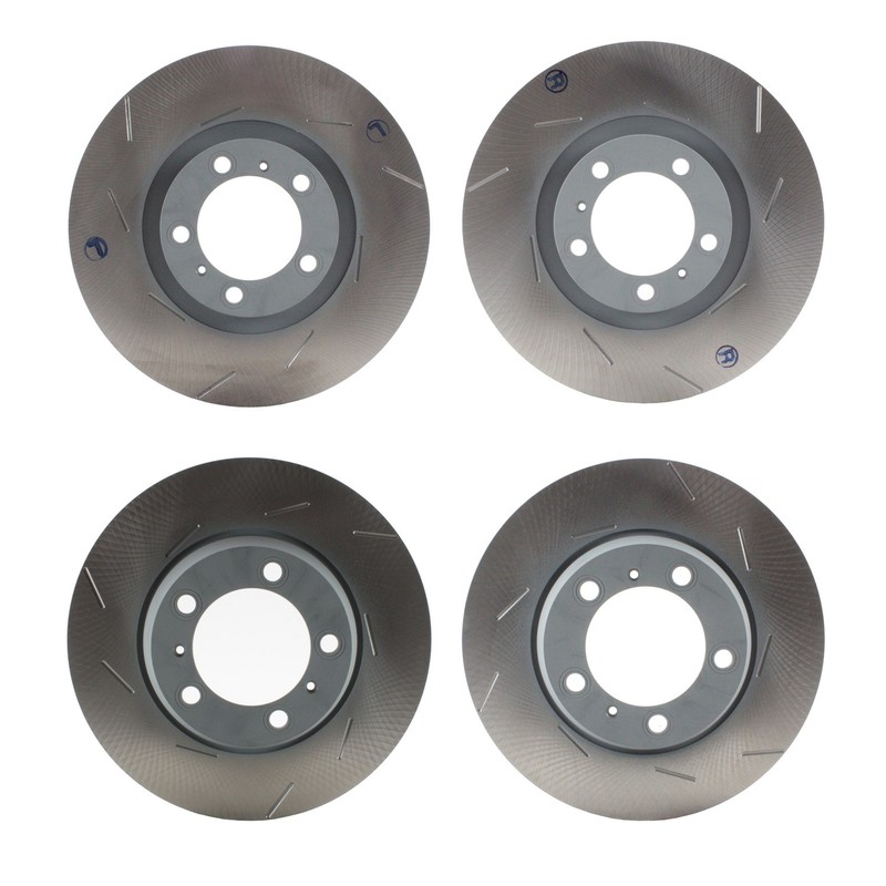 SHW Performance Front and Rear Disc Brake Rotor Kit For Porsche