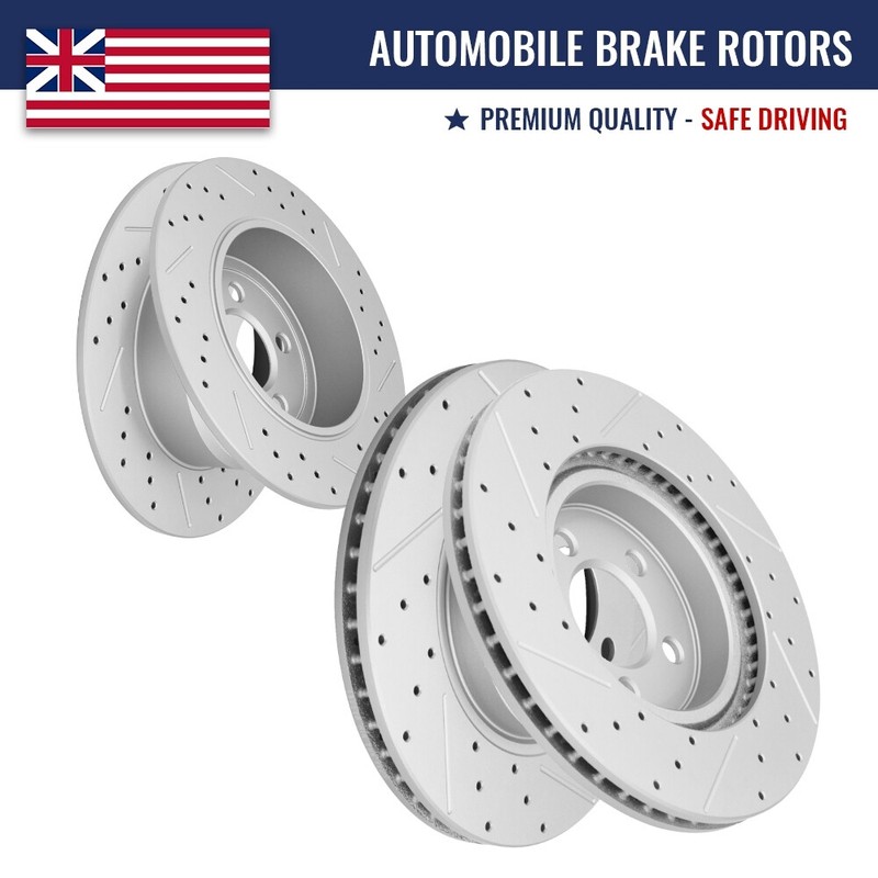 Front Rear Disc Brake Rotor Kit For Dodge Charger Chrysler 300 Challenger Magnum