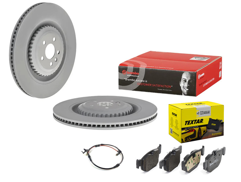 REAR LEFT RIGHT BREMBO BRAKE DISCS PADS FOR JAGUAR F PACE SVR 5.0 AWD 396MM
