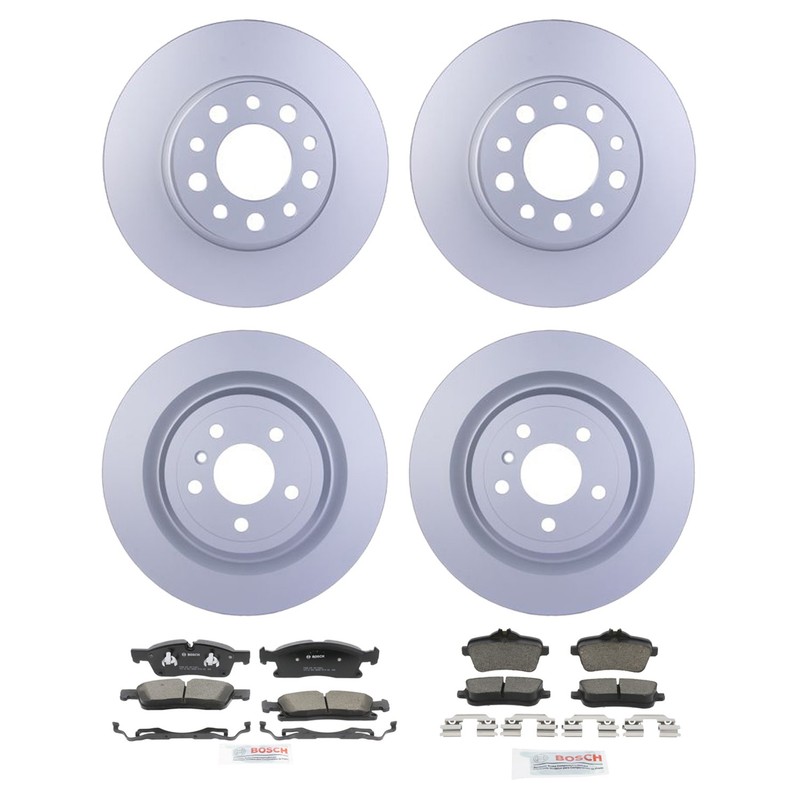 Hella Front Rear Rotor Bosch Ceramic Brake Pad Kit for X166 GLE350 GLE400 4Matic