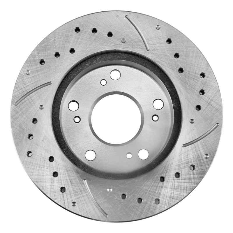 Front & Rear Drilled Disc Rotors Ceramic Brake Pads for 2006 - 2011 Honda Civic gallery