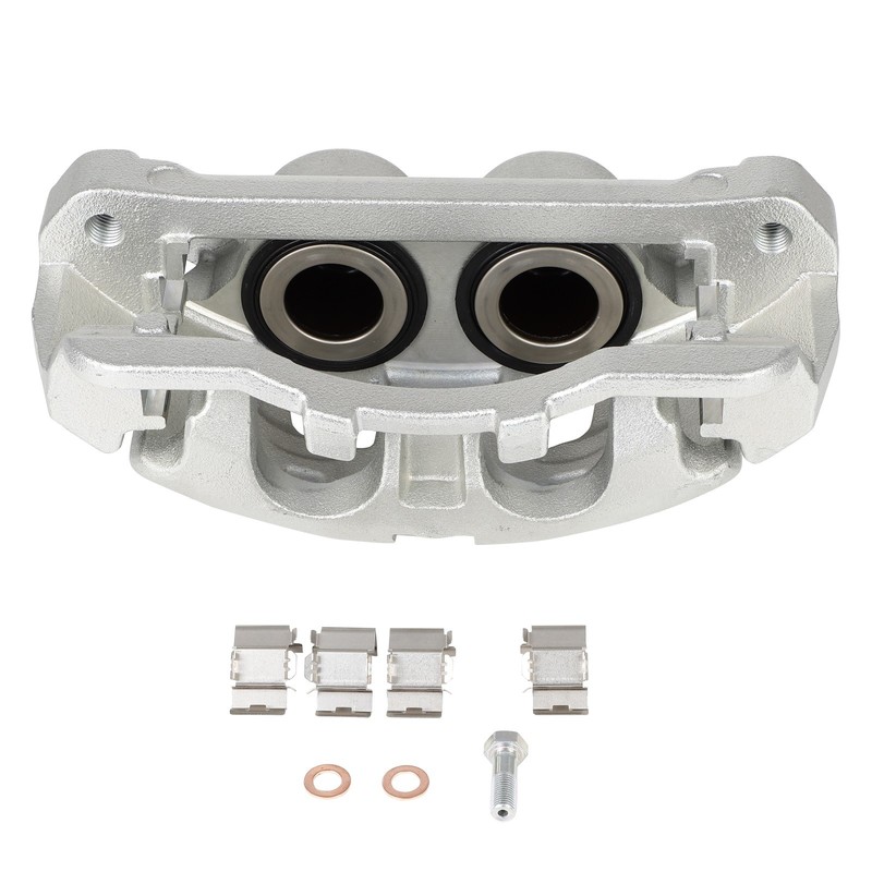 1x Brake Calipers Front Right w/ Bracket For 13-20 Ford F-250 Super Duty Silver