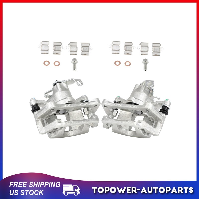2PCS Rear Brake Calipers w/Bracket For 2012-2017 Dodge Grand Caravan Left Right gallery