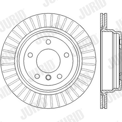 2X 562442JC JURID Brake Disc for BMW