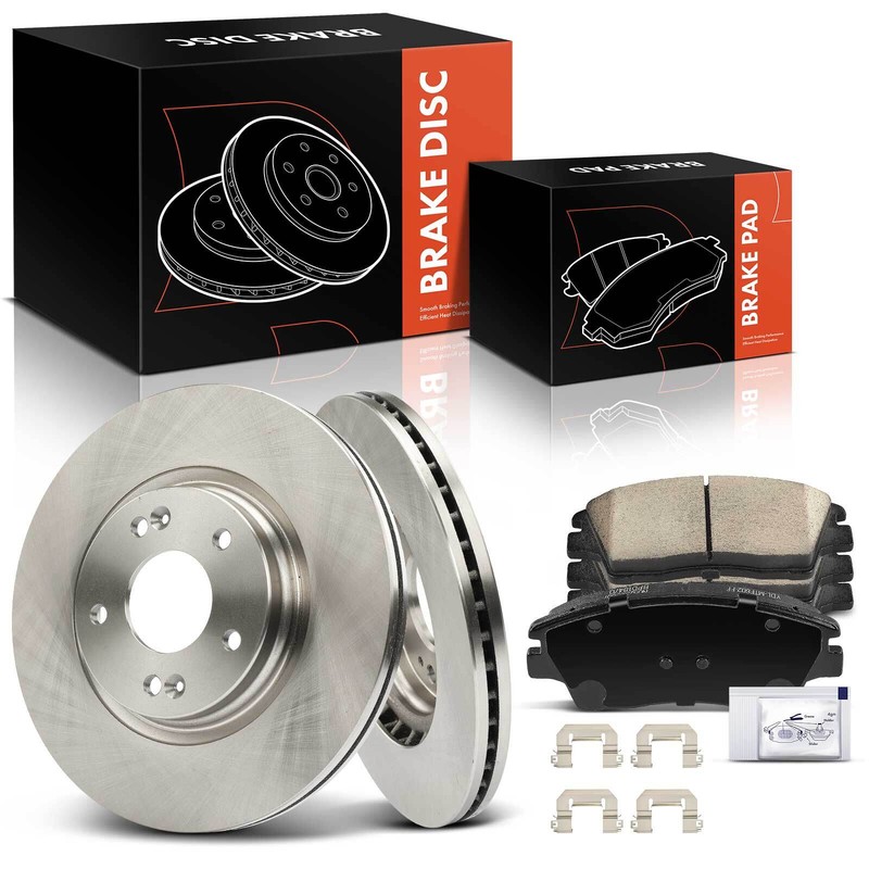 6x Front Disc Brake Rotors & Brake Pads for Hyundai Elantra Tucson Kia Sportage