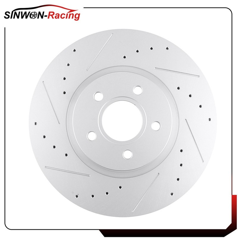 4 pcs Front Rear Brake Disc Rotors For Ford Transit Connect 2014-2015 Drill Slot gallery