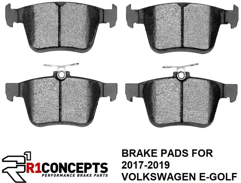 R1 CONCEPTS ADVANCED LOW METALLIC CERAMIC BRAKE PADS 2017-2019 VOLKSWAGEN E-GOLF