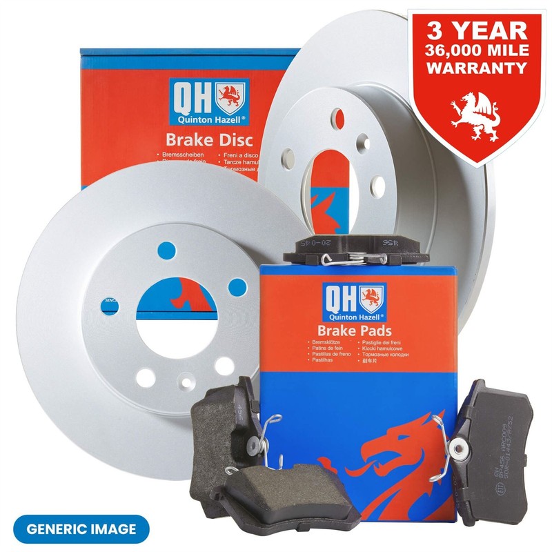 Quinton Hazell Rear Discs (Pair) & Rear Pads