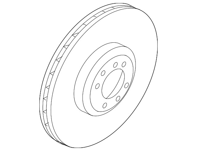 Genuine Porsche Disc Brake Rotor 9Y0-615-301-A