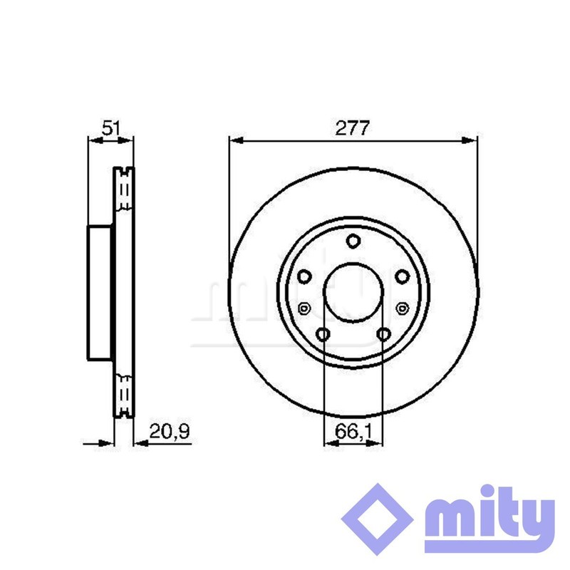 Fits Land Rover Freelander 1.8 2.0 D TD4 2.5 Brake Disc Front Mity #2 SDB101070