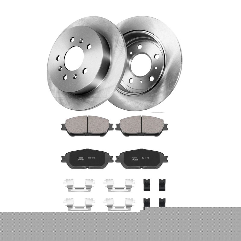 New Front Disc Rotors Ceramic Brake Pads Fits for 2004 – 2010 Toyota Sienna US