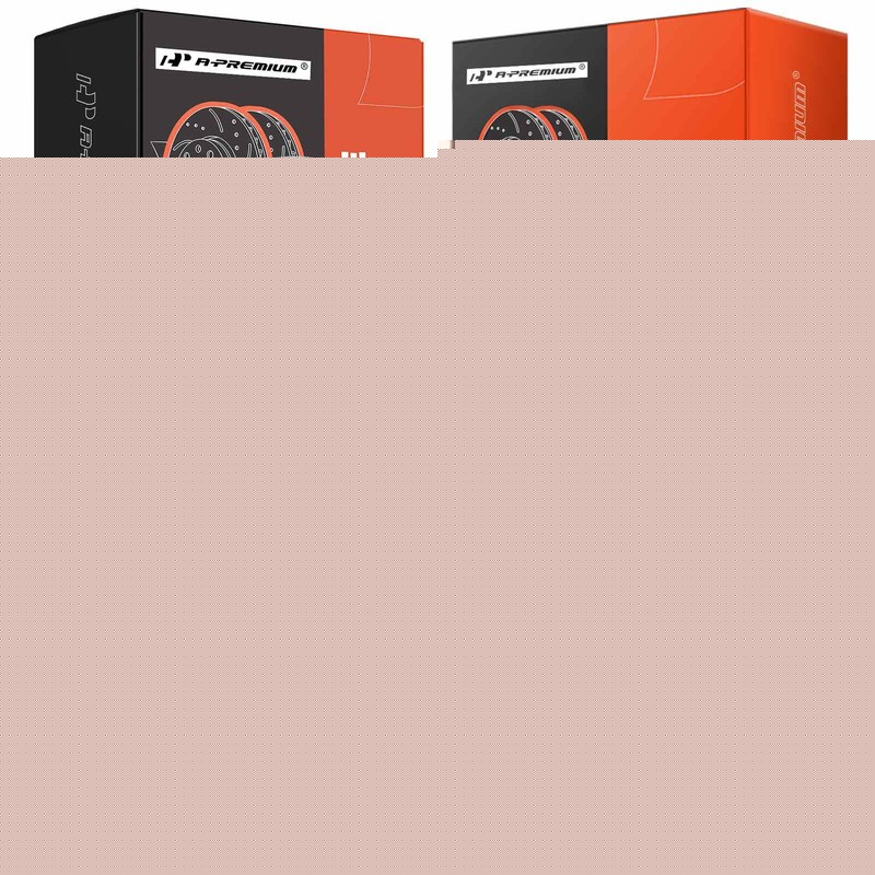 A-Premium Front & Rear Drilled Brake Rotors & Ceramic Pads for Honda Element GAS