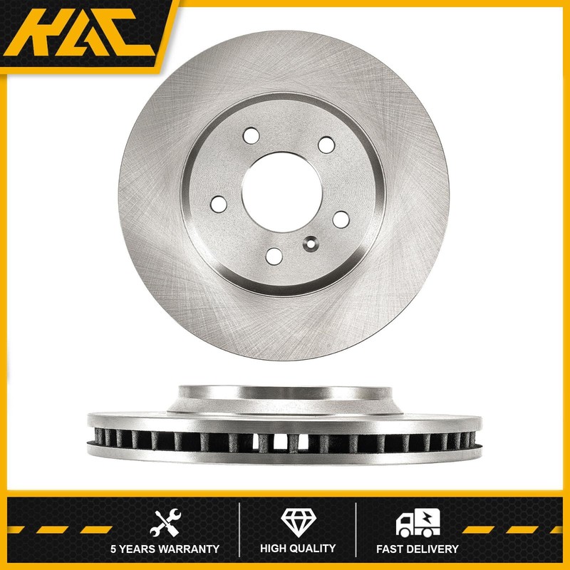 2X Front Coated Brake Rotors Fits 2006-2013 Impala 2006-2008 Buick Lucerne 3.8L