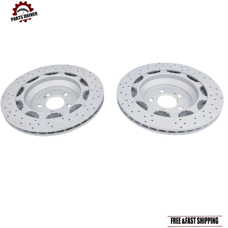 Fit For Mercedes-benz S63 S65 W560 S650 AMG 2Pcs Rear Brake Rotors A2224232012